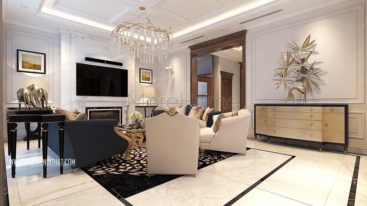 Thiết kế nội thất biệt thự Vinhomes GreenBay HL30 